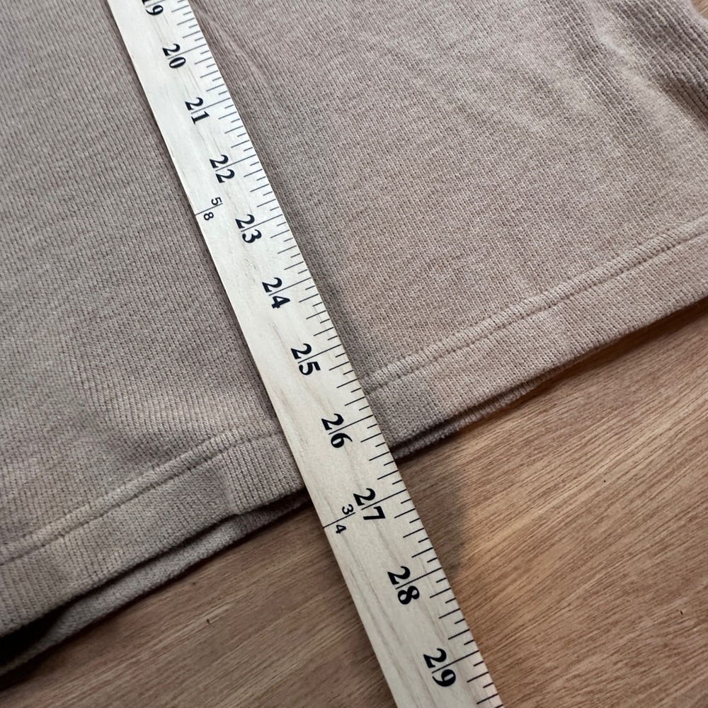IZOD Men's XXL Heavyweight Knit Polo Sweater Beige Tan Long Sleeve Cotton